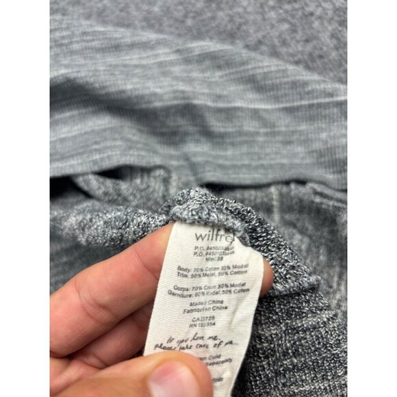 Wilfred Cardigan Women's S Gray Stripe Open Front Knit Cocoon Sweater Studded - Picture 6 of 8